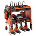 CCCEI Wall Mount Modular Tool Charging Organizer, Orange, 1 Pack, 3 Tier. - color: Orange