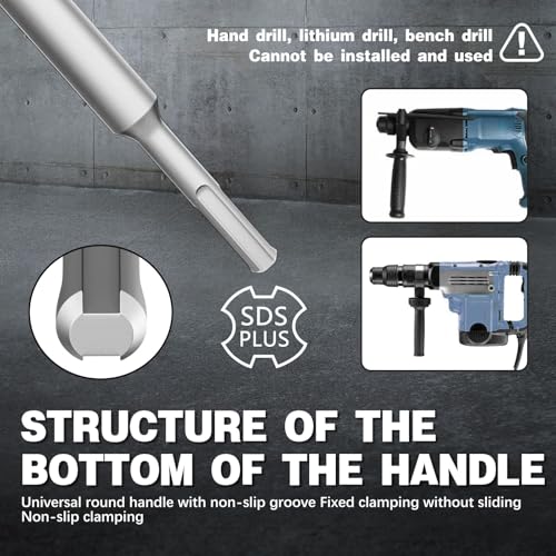 2-3/4" Concrete Hole Saw,70mm Masonry Hole Saw, with 220mm SDS Plus Shank Connecting Rod for Concrete Brick Cement Stone Wall Drilling Home Improvement - size: （2-3/4" 70mm）