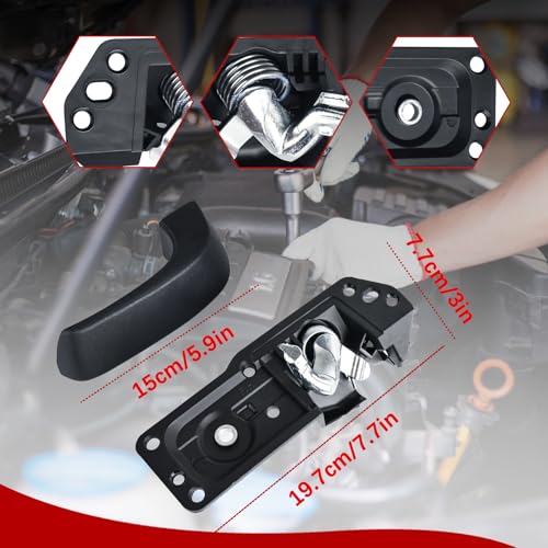 FAERSI Interior Door Handle Kit Front/Rear Right Passenger Side for 2007-2014 Chevy Silverado, Tahoe, Suburban, Avalanche, GMC Sierra, Yukon, Yukon XL, Cadillac Escalade Replaces# 20833602, 80375 - color: Right Passenger Side