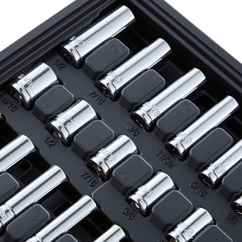 VEVOR 230 PCS Mechanic Tool Set with 4-Drawer Tool Box 1/4" 3/8" 1/2" Drive - size: 230-PCS