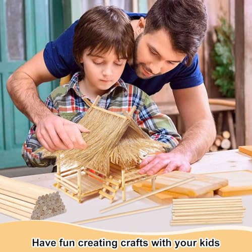 ONUPGO 10 PCS Dowel Rods Wood Sticks Wooden Dowel Rods - 3/4" X 12" Unfinished Hardwood Sticks for Arts and DIYers, Crafting, Tiered Cake Support and Wedding Ribbon Wands - size: 3/4"x12"Dowels-10 PCS