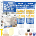 Tile, Marble and Granite Repair Kit (Color Match), Fix Holes Dents Defects