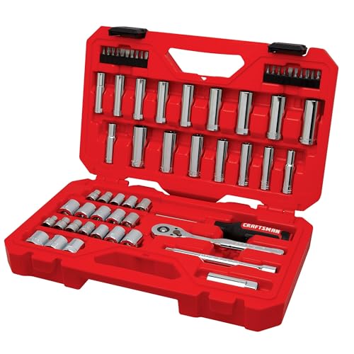 CRAFTSMAN Mechanics Tool Set, 3/8 Inch Drive, 61 Piece (CMMT45161) - size: Pack of 1