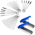 4 Set Carburetor Cleaning Kit, 26 Wires 20 Needles 10 Brushes - style: 20Needles+10Brushes+26Cleaning Wires