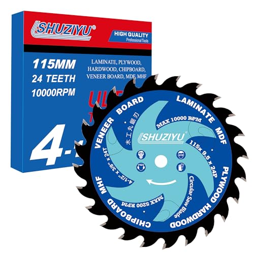 Super Thin Kerf 4-1/2"(115mm)-24T, Wood Working Mini Circular Saw Blade - size: 4-1/2" (115mm) Wood