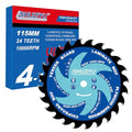 Super Thin Kerf 4-1/2"(115mm)-24T, Wood Working Mini Circular Saw Blade - size: 4-1/2" (115mm) Wood