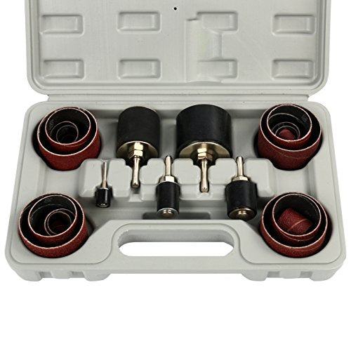 8milelake 25pcs Drill Press Sanding Drum Kit Sanding Round Drum Set