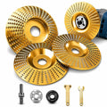 8-Piece Tungsten Carbide Wheel Set, Angle Grinder Polishing Pad & Grinding Discs, Heavy Duty Wood Carving Disc for Grinding, Shaping, Sanding, Abrasive Wheels for Woodworking