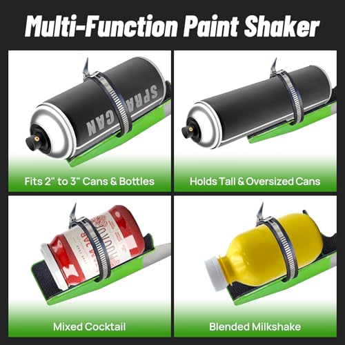 Zozen Paint Shaker, with Non-Slip&Low-Noise Liner, Fits 2-3" Cans