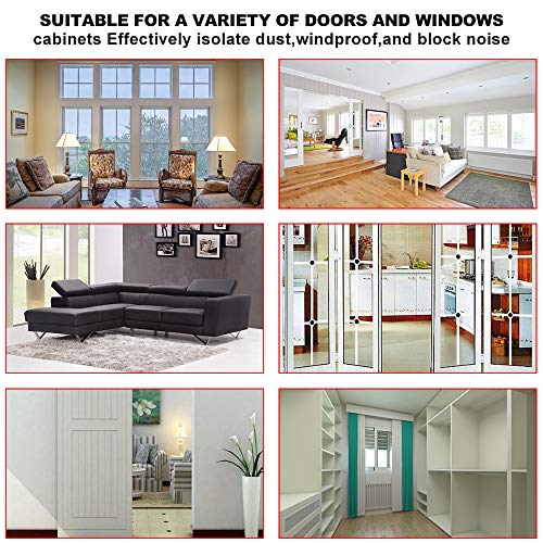 Weather Stripping Door Seal Strip for Doors and Windows,1/2In x 1/4In x 33Ft x 2 Roll Foam Insulation Tape Self Adhesive,Sound Proof,Weatherstrip,Pipe Cooling, Air Conditioning Seal Strip - size: 1/2 in x 1/4 in x 33 ft x 2 Roll