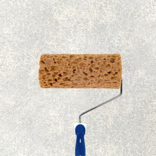 Hanroy 6" Sea Sponge Roller, Texture Pattern Paint Roller for Home Walls - color: M90f