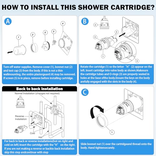 RP19804 Shower Cartridge Compatible with Delta Monitor 1300 and 1400 Series - style: RP19804