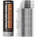 Nicpro Miniature Paint Brushes Drybrush - 31PCS Model Paint Brush Set - size: 31 PCS