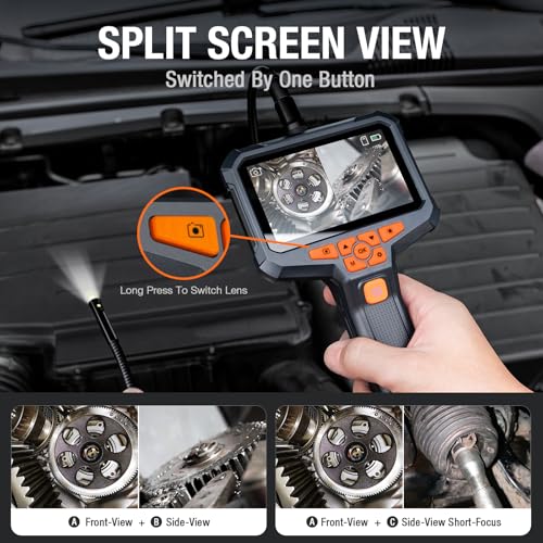 Teslong Dual Lens 3.3FT Endoscope Camera for Drain & Plumbing Inspection - size: 3.3FT