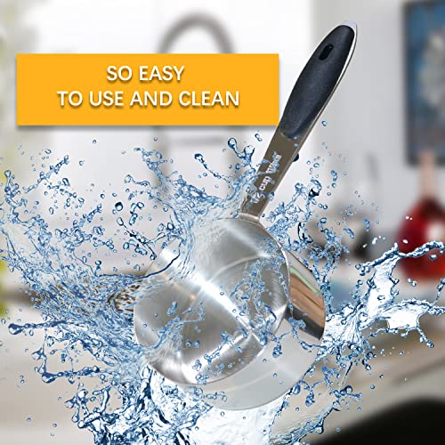 2PCS 1/2cup(118ml) Measuring Cup, Stainless Steel Measure Scoop - size: 1/2cup