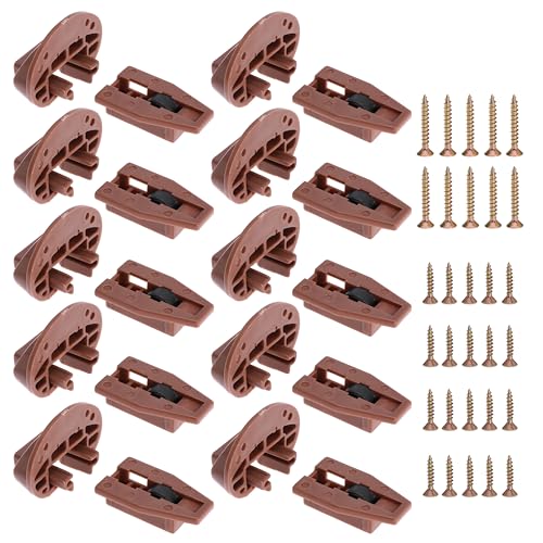 10PCS Drawer Slide Track Guide Glide for kenlin for Rite Trak 2 for Center Mount Drawer for Dressers, for Hutches and for Nightstand Drawer - style: 10 Sets