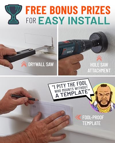 ECHOGEAR in Wall Cable Management Kit for TV & Soundbar, DIY Cord Hider