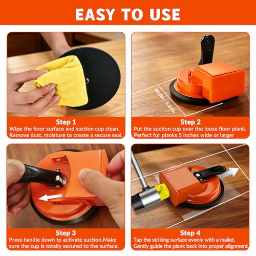 Floor Gap Fixer Tool for Laminate Vinyl Hardwood LVP Flooring Gap Repair