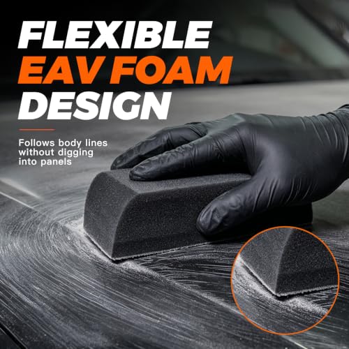 Sanding Blocks 12Pcs EVA Foam Wet Dry Sponge for Auto Wood