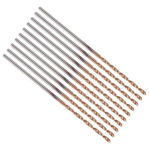 PATIKIL 0.9mm Drill Bit Carbide for Stainless Steel Hard Metal 130° 10 Pack - size: 0.9mm