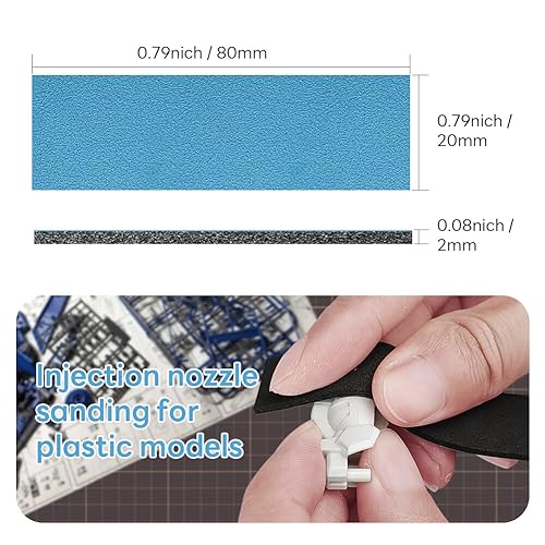 stedi Sanding Sponge for Model Gundam Building, 1000 to 2500 Grit - style: Sanding Sponge Strips#1000 to #2500(30PCS)