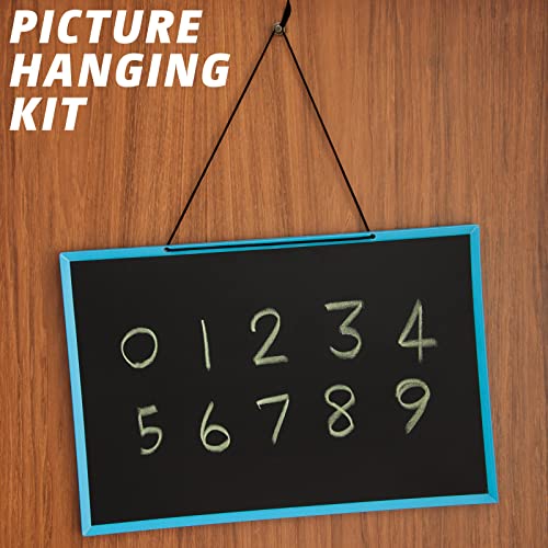 Zhengmy 40 Pcs Double Headed Picture Hangers Nails 4 Size, Bronze - color: Bronze