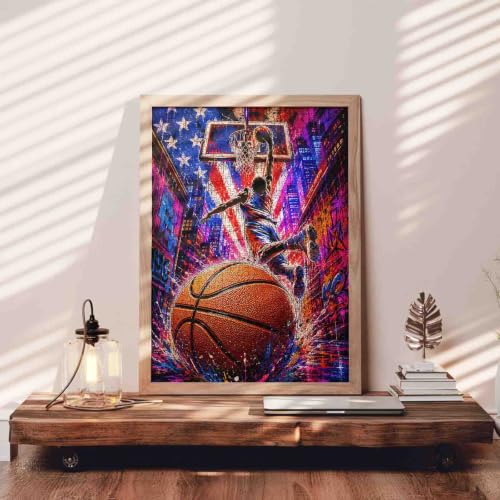 Street Basketball Shooting Jigsaw Puzzles for Adults 1000 Pieces - color: Sports 01