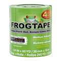 FrogTape Multi-Surface Painter's Tape with PAINTBLOCK, 2 in Wide (1.41 in x 60 yd), Quick Stick Medium Adhesion, Premium Green Painters Tape Removes Clean, 4 Rolls (240660) - size: 4 Rolls, 1.41" x 60 Yds