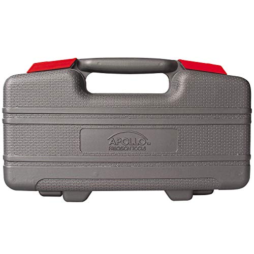 Apollo Tools 39 Piece General Household Tool Set, Red/Black DT9706 - color: Red, size: 39-Piece (with Slip Joint Pliers + Scissors)