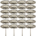 20PCS T-Shaped Wire Brushes - Metal Rust Removal, Polishing, Cleaning - 38mm Diameter, 3mm Shaft - Removes Burrs, Dust, and Oxide Layer - Handles Rough Surfaces - Designed for Industrial and DIY Use - style: Wire Brush T-shaped 3*38mm 20PCS