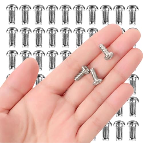 60 PCS Stainless Steel VESA TV LCD Monitor Mounting Phillips Head Screws M4 x 8mm - size: M4x8 - Silver 60pcs