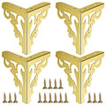 OwnMy 4PCS Metal Furniture Legs Feet, Modern Sofa Cabinet Legs for Repairs - color: Gold