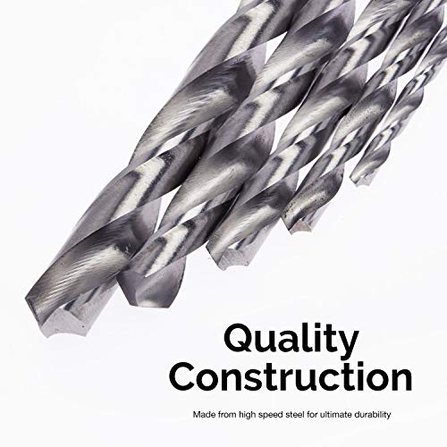 5PCS Extra Long High Speed Steel Drill Bit Sets Straight Shank Drill Bit Tool Wood Drill Bit Set Diameter 2-5mm Length 150mm / 5.9in