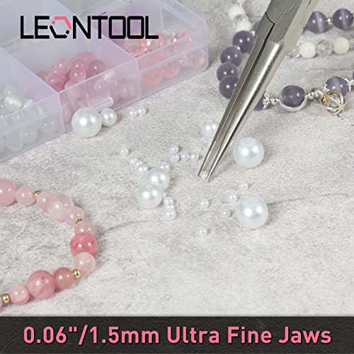 Small Long Reach Needle Nose Pliers for Jewelry Making 7 Inches Slim Extra Long Needle Nose Pliers with Smooth Jaws Long Reach Long Nose Pliers for Small Object Gripping, Pink Tool for Women - style: Needle Nose Plier with Smooth Jaw