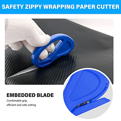 Gomake Vinyl Wrap Tool Kit Car Window Tint Installation Tools Wrapping Kit | Vinyl Wrap Squeegee Tool, 9mm Utility Knife, Film Cutter and Vinyl Tucking Tool Window Tint Kit for Car Wrapping - color: Blue