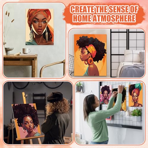 Sherr 140 Pcs 20 Set Pre Drawn Canvas Painting Kit, Elegant Lady - style: Elegant Lady