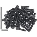 55 Pieces M5 x 20mm Socket Head Cap Screws, Thread Pitch 0.8mm, Sutemribor M5 Black Screws, 12.9 Grade Alloy Steel, Black Oxide Finish, Fully Threaded - size: M5 x 20mm, style: Socket Head