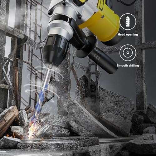 10 Pack 5/32 to 1/2 inch Concrete Drill Bit Set,Masonry Drill Bit Set - style: 5/32" - 1/2"（10 Pcs）