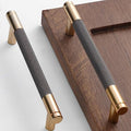 30 Pack 5 Inch 128 mm Knurled Cabinet Handles Cabinet Pulls Aluminum Handles Knurled Drawer Pulls Gold and Grey Oxidation Finish with Diamond Pattern 6" Length (5" Hole Center) - color: Gold Grey, size: 5 Inch