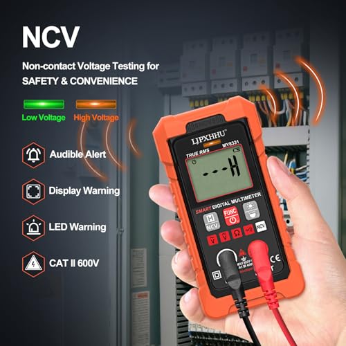 Digital Multimeter Volt Meter TRMS 4000 Counts Auto-Range NCV Tester