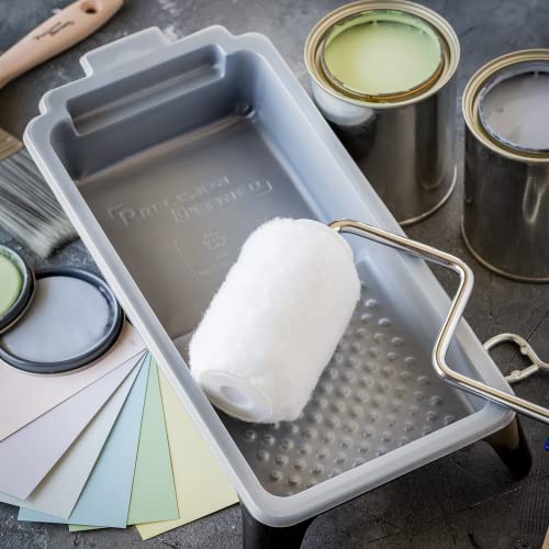 PD 4 Inch Paint Roller Tray and Liner Bundle, 12-Pack, Deep Pocket - color: Bundle (Mixed) – 12 Pack, size: 4-inch