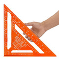 12 Inch Rafter Square, Carpenter Measuring Layout Tool,Aluminum Alloy Triangle Ruler Protractor for Woodworking andCarpentry - Imperial - size: 12inch