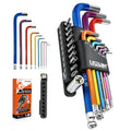Hex Key Set 20 PCS Allen Wrenches Sets SAE Allen Key Set with Ball End Allen Key Set with Bits with Adapter Allen Wrench Set for Home DIY Bicycle Repairs