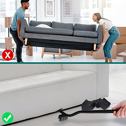 22" Furniture Lifter Tool, Appliance Metal Lifter for Heavy Furniture Black - size: Black-22 IN