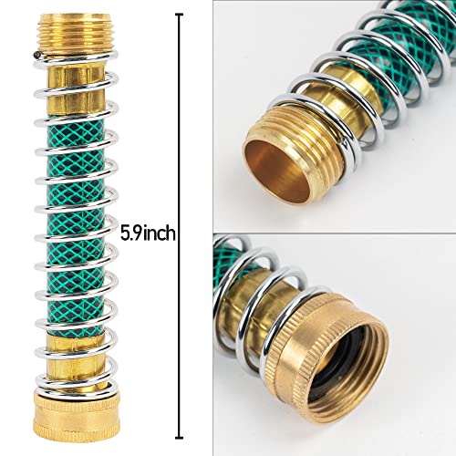 Hourleey Garden Hose Protector, Hose Extension Adapter with Coil Spring (4 PCS) - size: 4 Pack