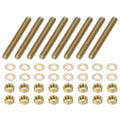 PATIKIL 1/4" x 1-3/4" Color Zinc Fully All Thread Rod, 8 Pcs Carbon Steel Long Threaded Screw Stud Bolts for Furniture Garden Mounting Assembly Fastening - size: 1/4" x 1-3/4"