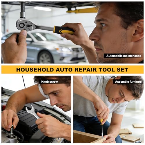 209 Piece Tool Kit for Home Socket Wrench Auto Repair Tool Set,General Household Tool box,Basic Hand Tool Kit,Perfect for Homeowner, Diyer, Handyman