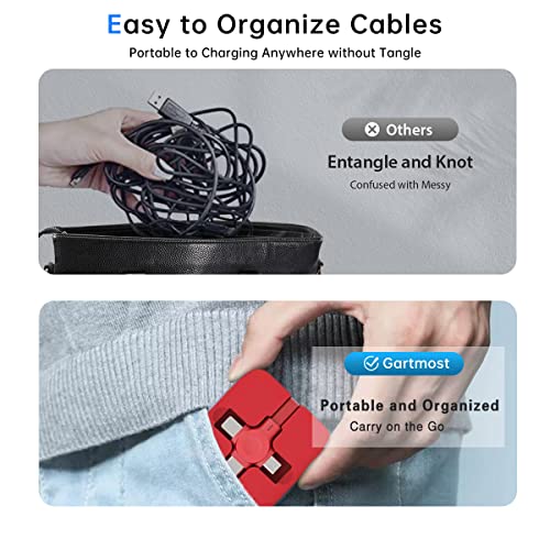 2 Pcs 3 in 1 Retractable Multi Fast Charging Cable Bulk with Phone Stand - color: Purple+Pink