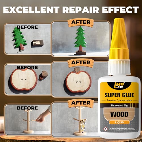 Wood Super Glue 60 Gram, Thin Liquid CA Glue for Woodworking Furniture Repair Wooden Crafts Carpenter, Clear High Strength Cyanoacrylate Adhesive Instant and Strong Bond Superglue for Everything - size: 2oz-thin