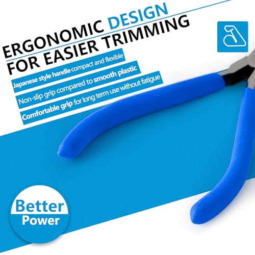 Needle Nose Pliers and Wire Cutters Set, 5" High Carbon Steel Pliers Set, Ultra-Sharp Crafts Diagonal Cutters, Long Nose Pliers for Jewelry Making, Electronics Repair, Object Grasping - size: 5" w/ B05-2Pack